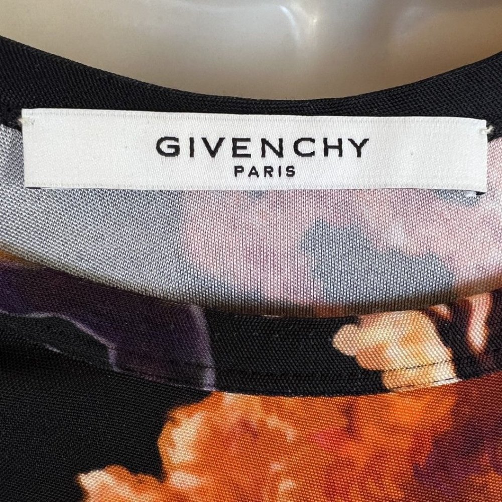 Givenchy Paris Black Orange Midi Dress $1,040 - Picture 11 of 14